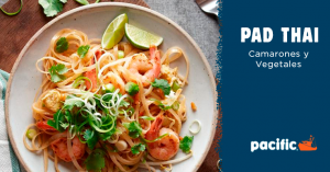 Lee más sobre el artículo Receta Pacific: Pad Thai de camarones y vegetales